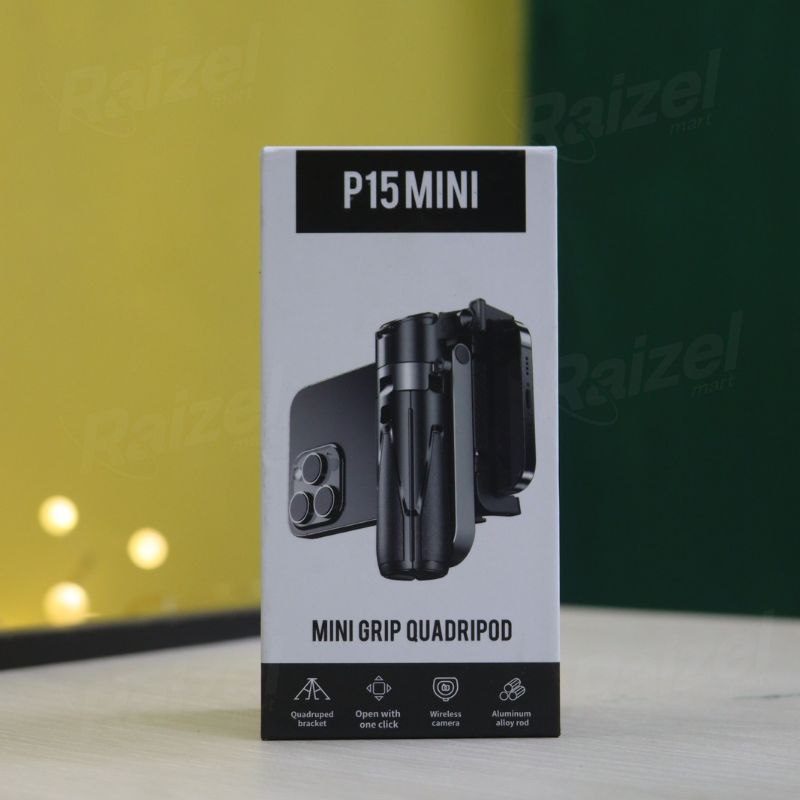 P15 3 In 1 Mini Selfie Stick Tripod Stabilizer Portable Telescopic Multifunctional Selfie Stick